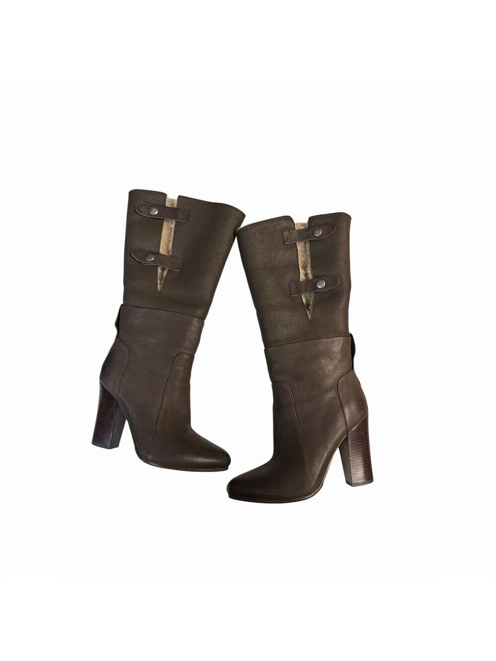 Belle by Sigerson Morrison Felicia Womens Riding Boots Brown Size 7 (with Box)